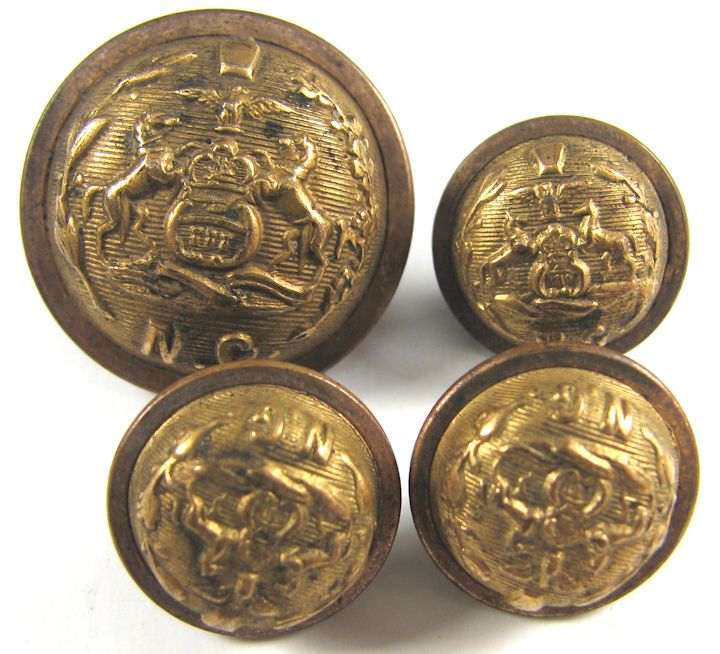 btvc240 Victorian gilded embossed brass buttons 5/8 inches pkg of 2